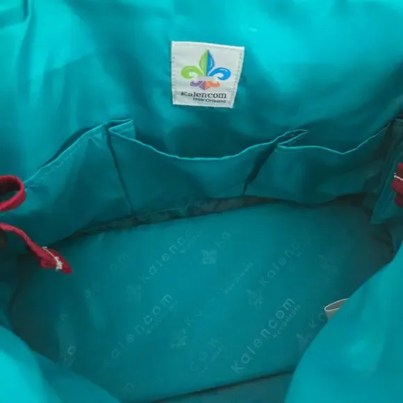 Kalencom NWT Red Primavera Floral Buckle Diaper Bag, Bottle Holder and Pouch - Picture 12 of 12